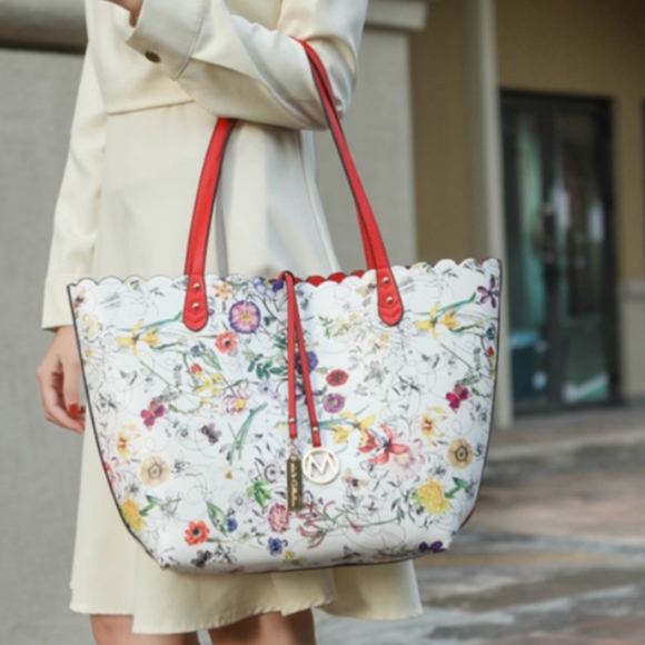 MKF Collection Danielle Reversible Shopper Tote Bag Crossbody Pouch - Picture 2 of 7